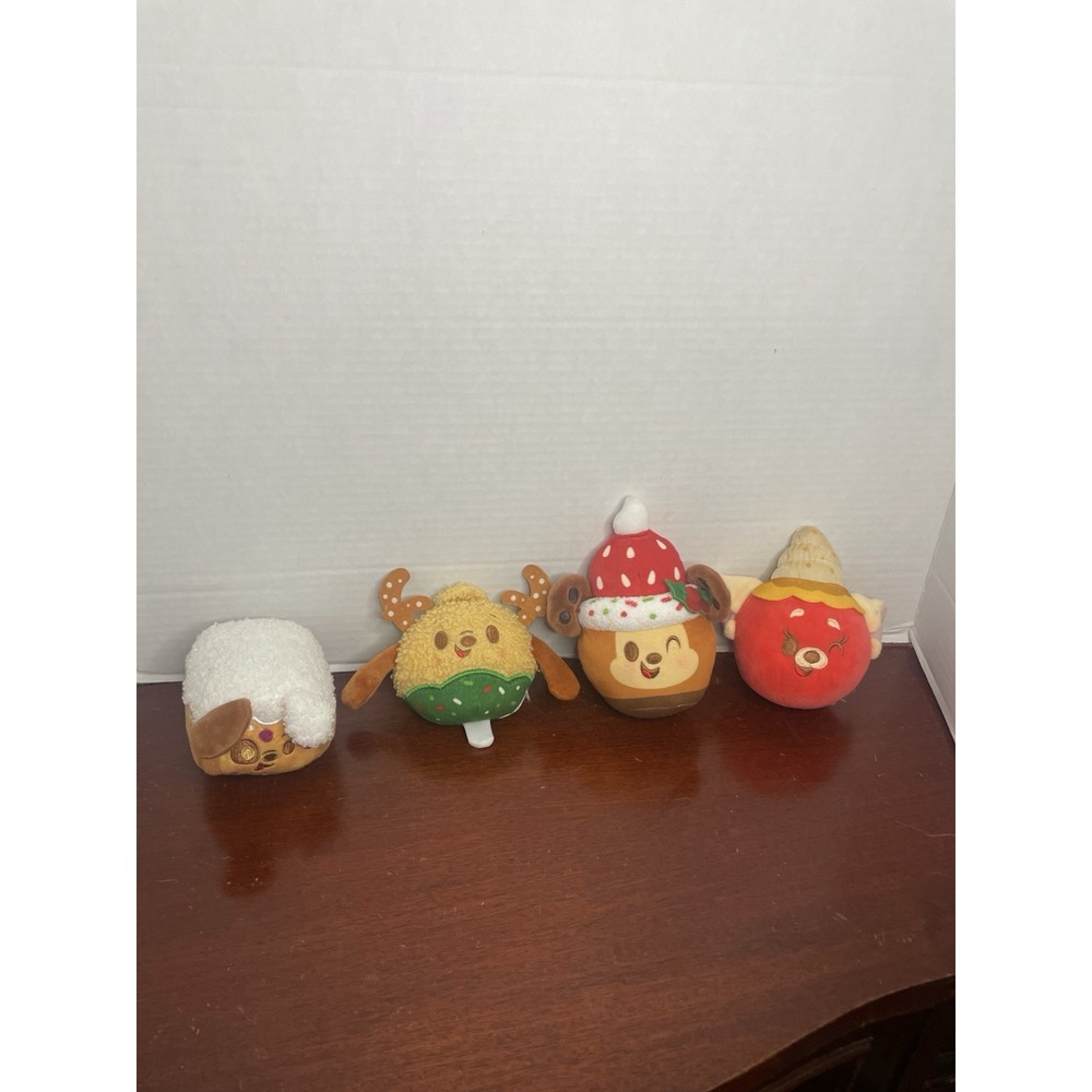 Disney Parks Munchlings Food Plush Lot Of 4 Plush Animals